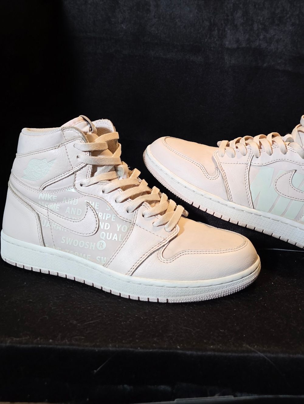 Jordan 1 Light Pink High-Top Sneakers Mens Size 9.5